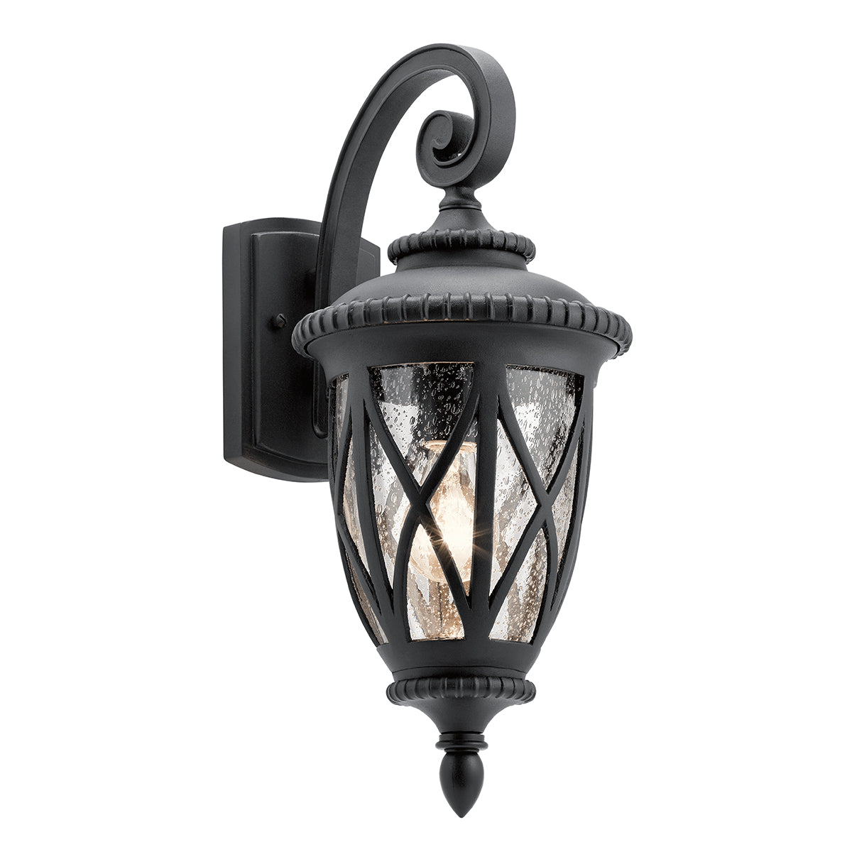 Admirals Cove Medium Wall Lantern - Textured Black Finish