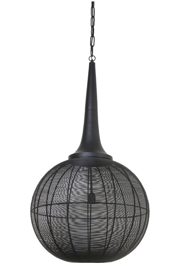 Adrienne Large Hanging Lamp - Black Finish