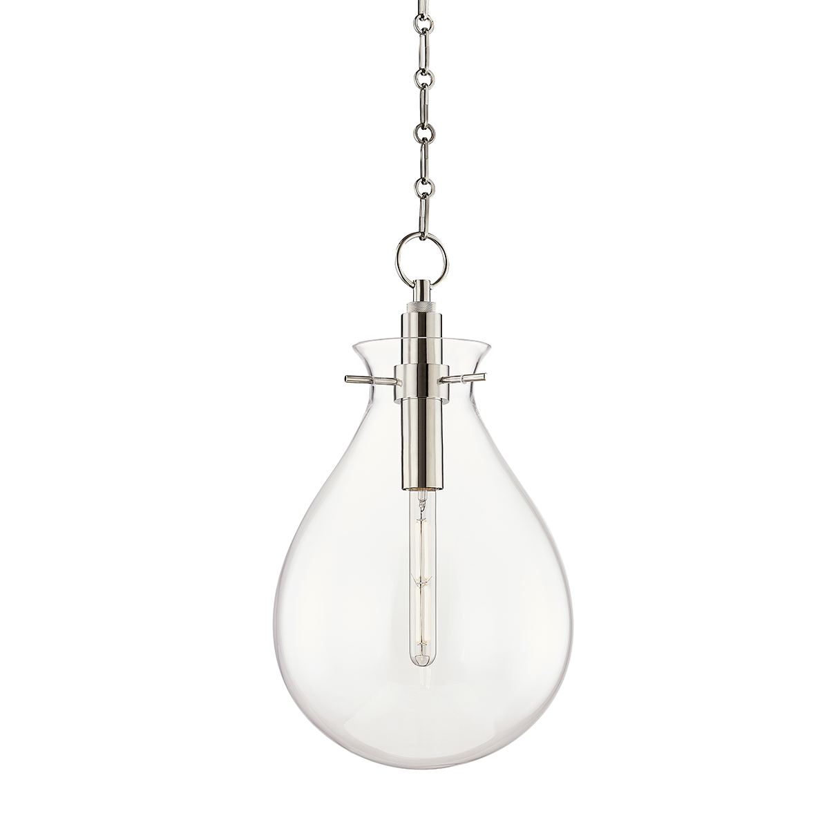 Ivy 1Lt S/M/L Pendant - Brass/Nickel