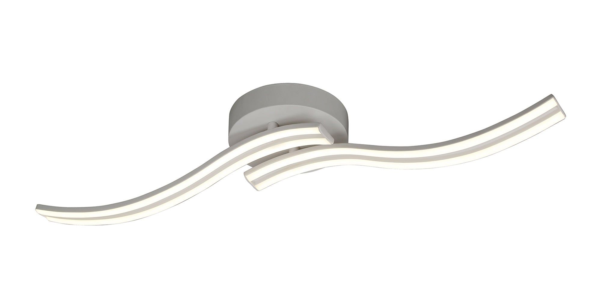 Aesthet 2 Light Ceiling, Wall, 2 x 12W LED, 4000K, 1556lm, White, 3yrs Warranty