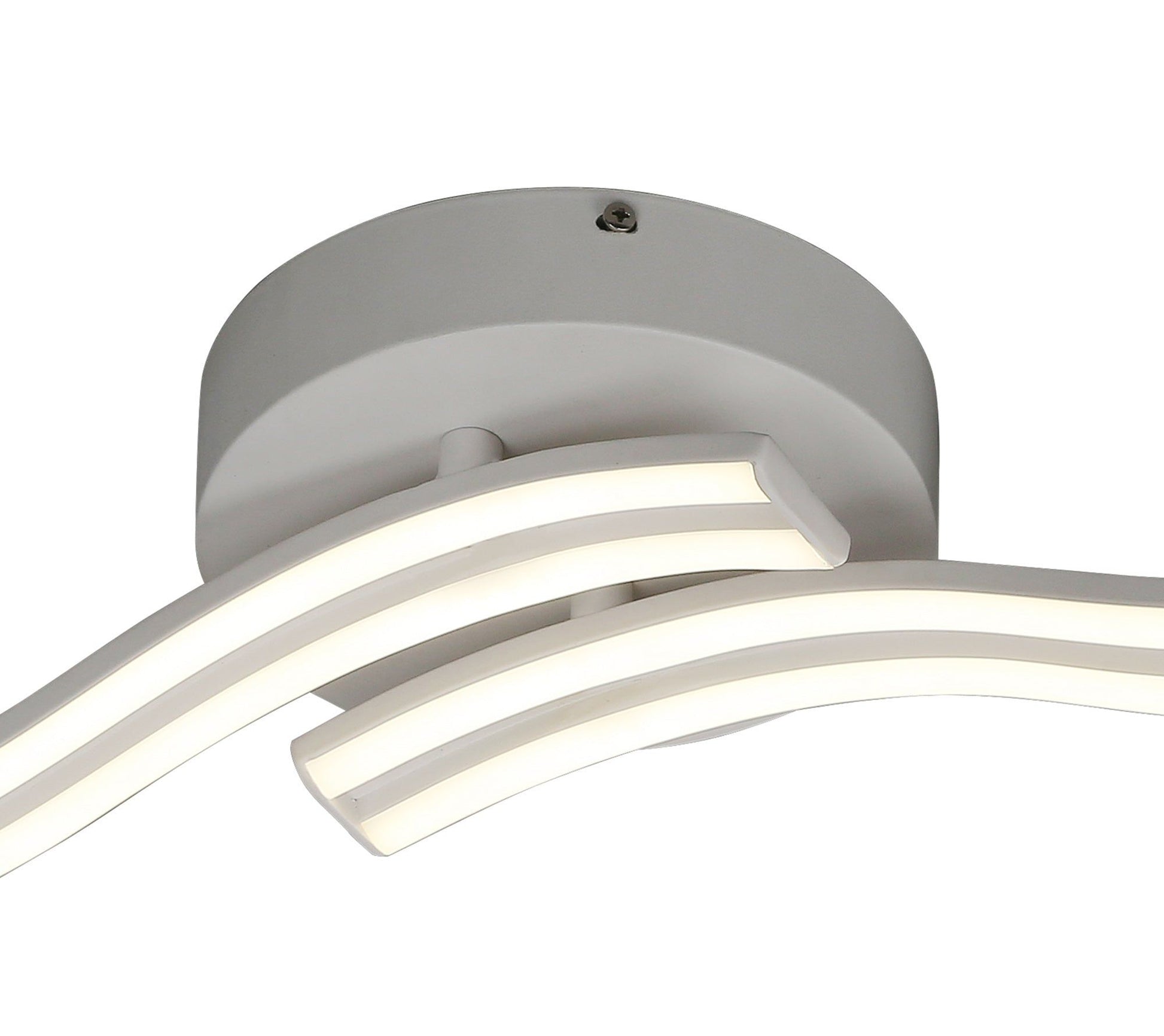 Aesthet 2 Light Ceiling, Wall, 2 x 12W LED, 4000K, 1556lm, White, 3yrs Warranty