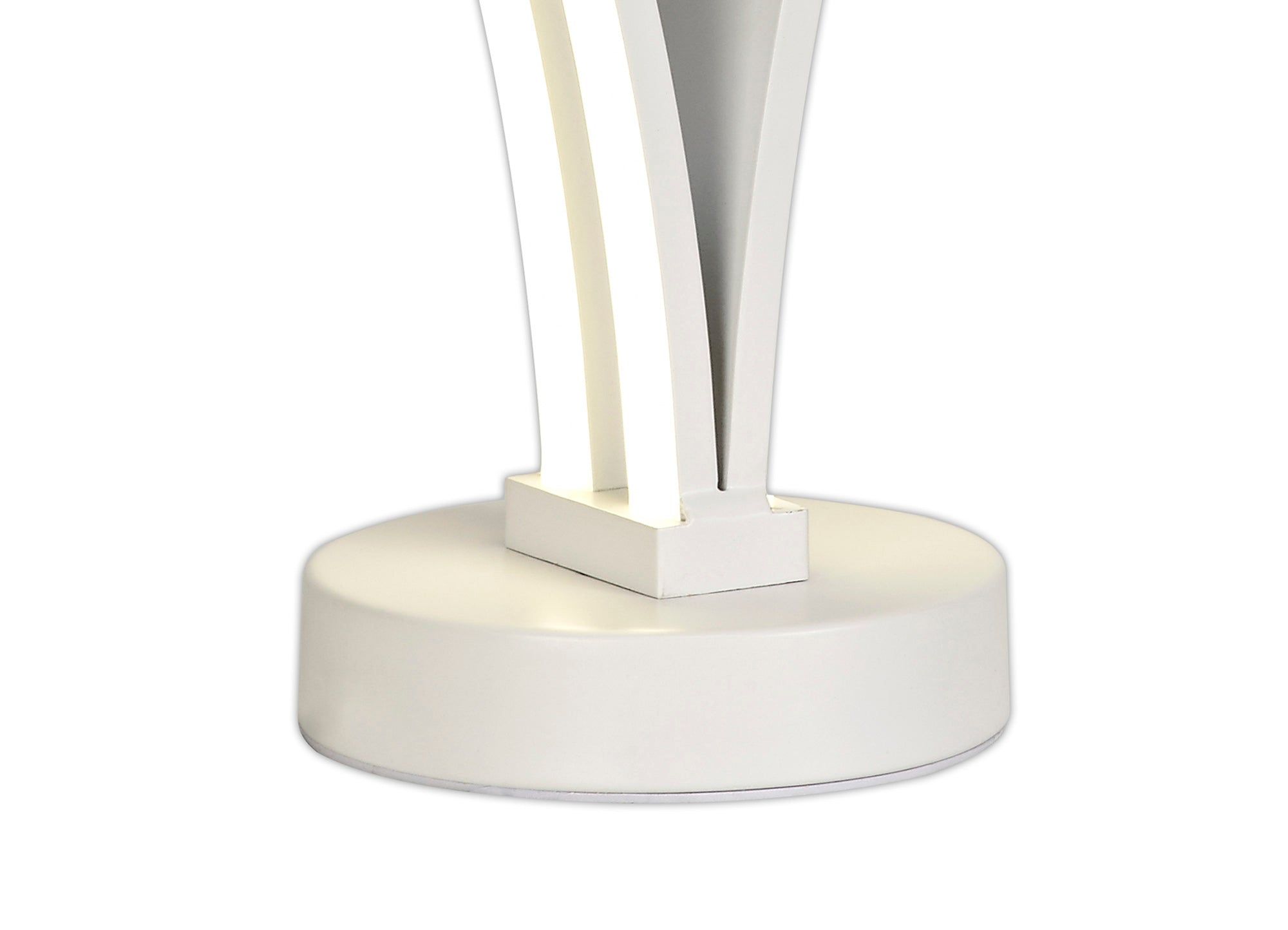 Aesthet 2 Light Table Lamp Switched, 5W/7W LED, 4000K, 757lm, White, 3yrs Warranty