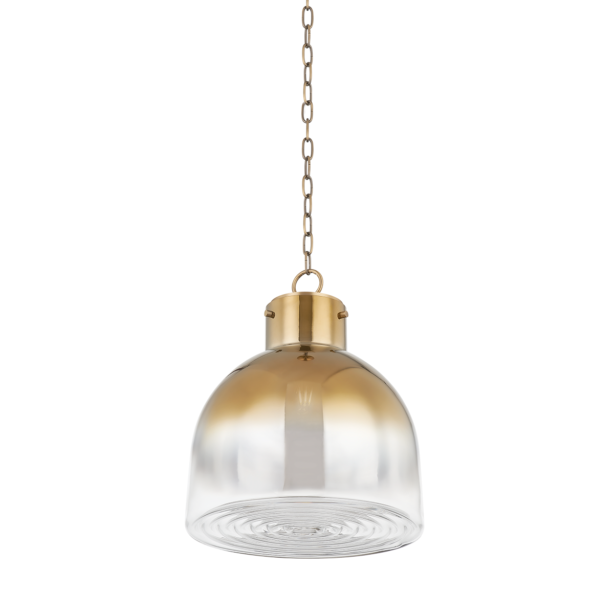 Beryl 1Lt Pendant - Patina Brass