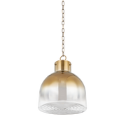 Beryl 1Lt Pendant - Patina Brass