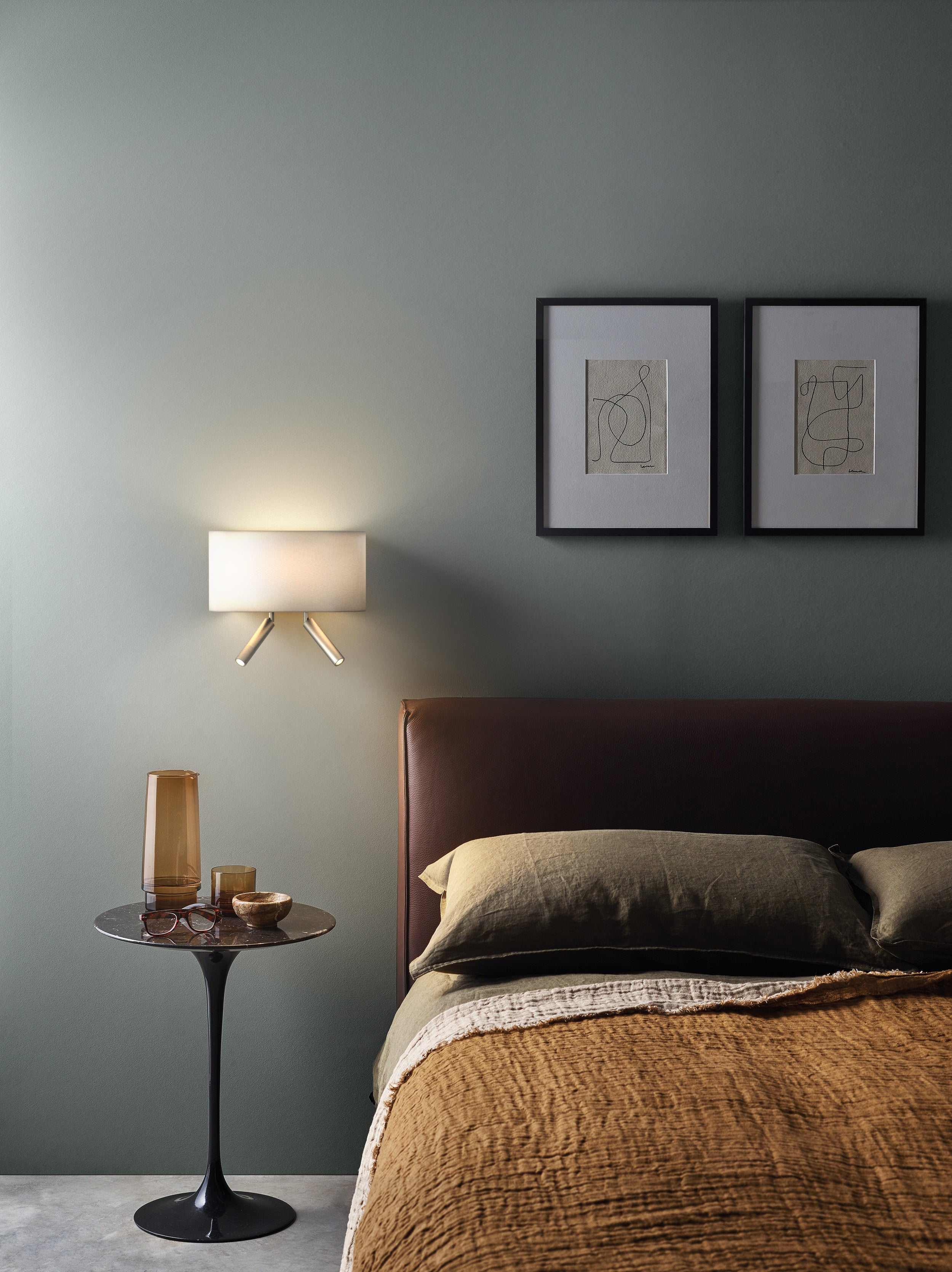 Venn Reader Twin Lights- Bronze/ Matt Nickel Finishes
