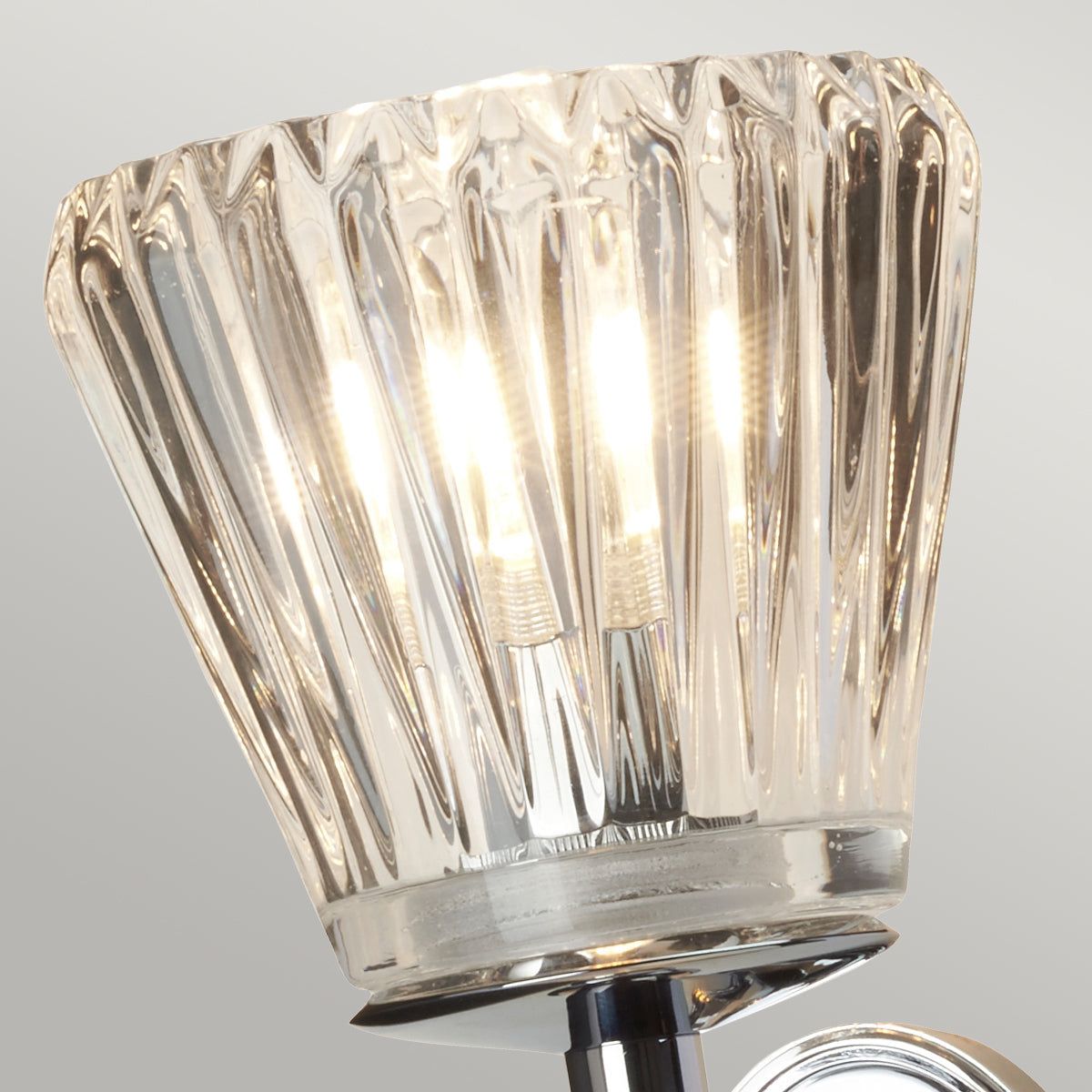 Agatha 2 Light Wall Light – Polished Chrome