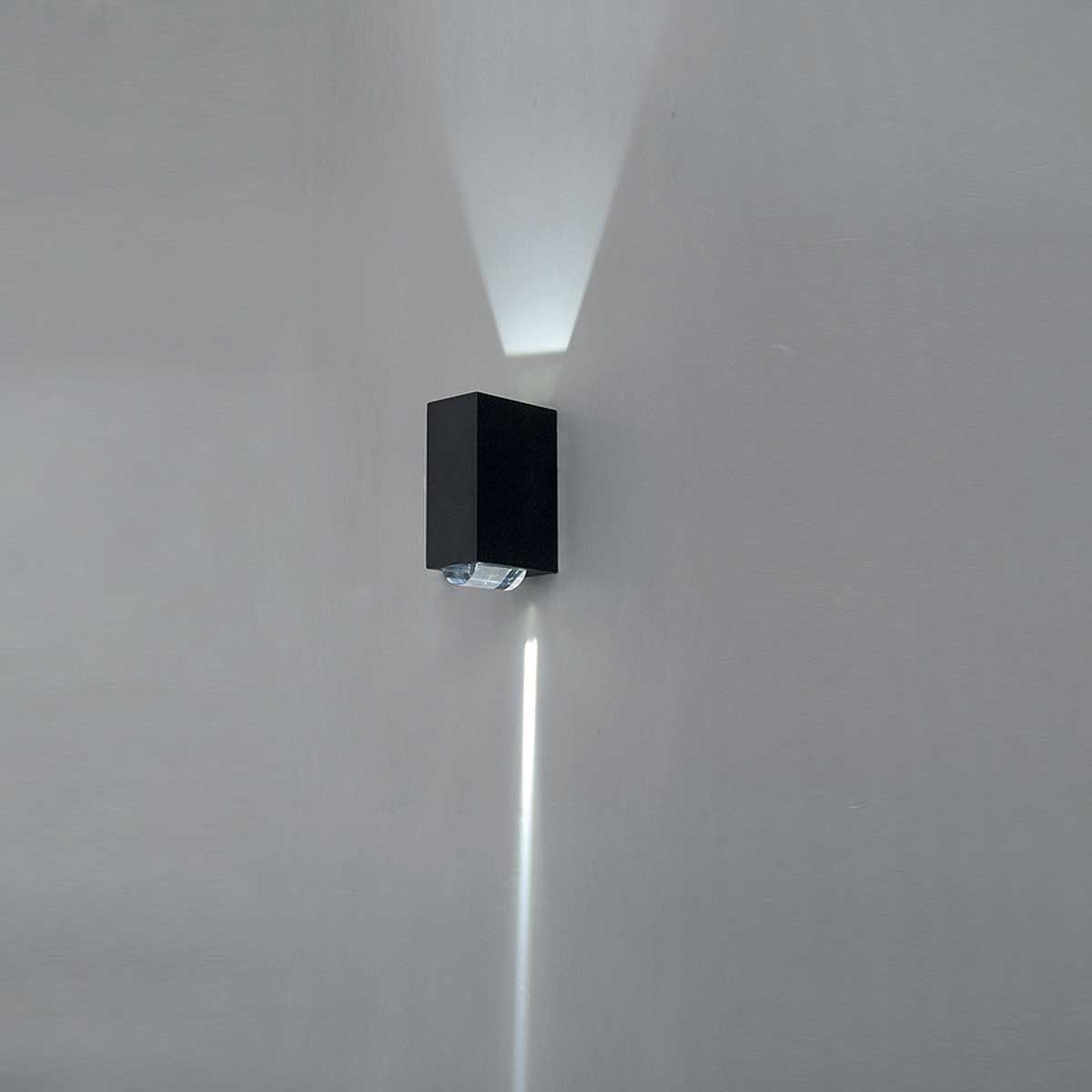 Agner 2/4Lt Up/Down Wall Light - Graphite Integrated LED IP54