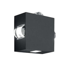 Agner 2/4Lt Up/Down Wall Light - Graphite Integrated LED IP54