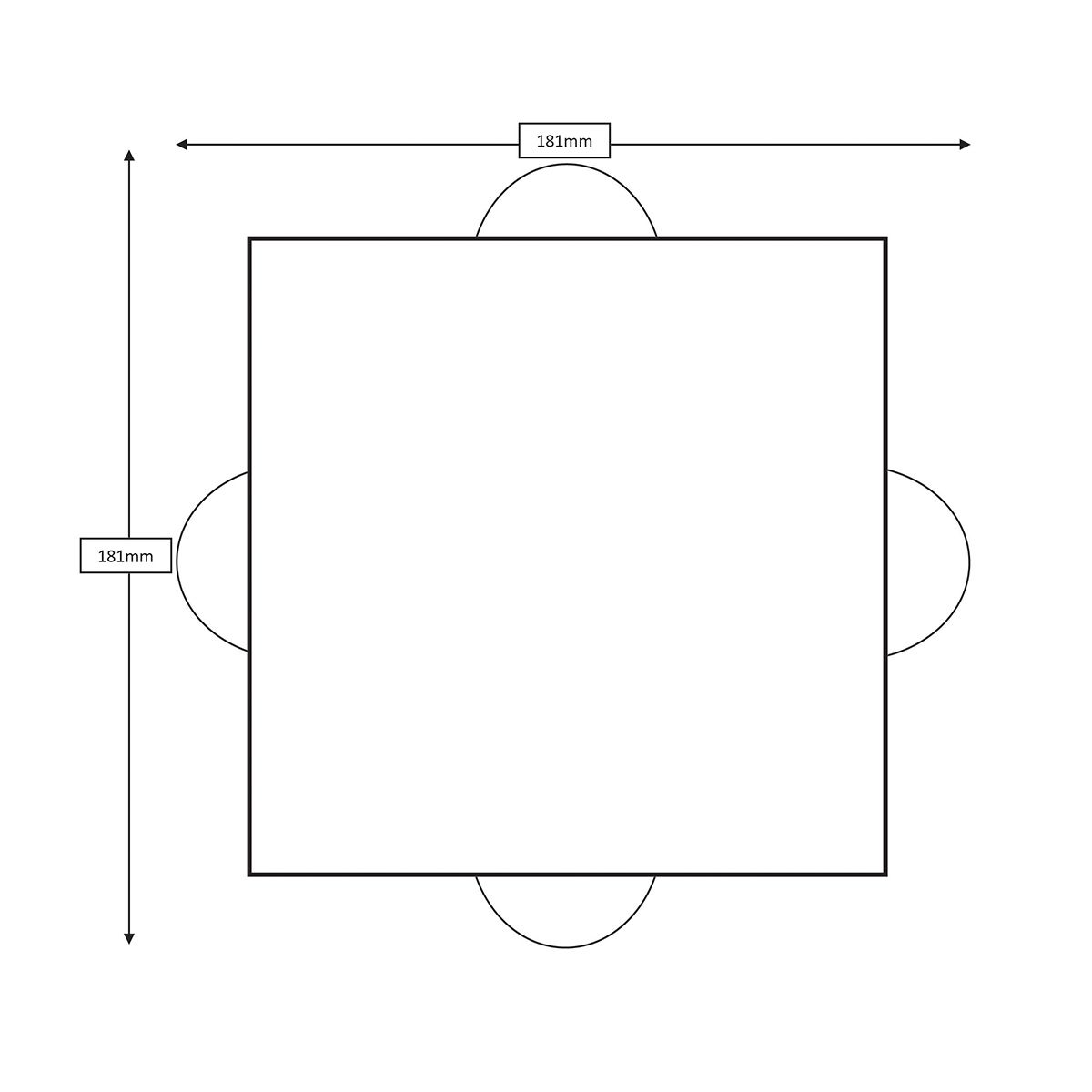 Agner 2/4Lt Up/Down Wall Light - Graphite Integrated LED IP54