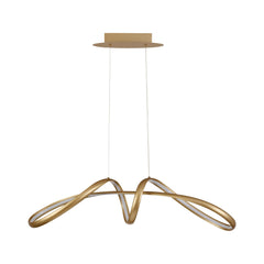 Agora Large Oval Pendant, 1 x 39W LED, 3000K, 1950lm, Sand Gold, 3yrs Warranty