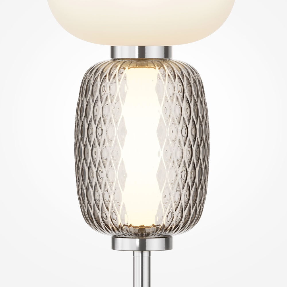 Pattern Table Lamp- Chrome/ Gold Fitting