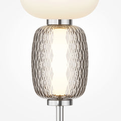 Pattern Table Lamp- Chrome/ Gold Fitting