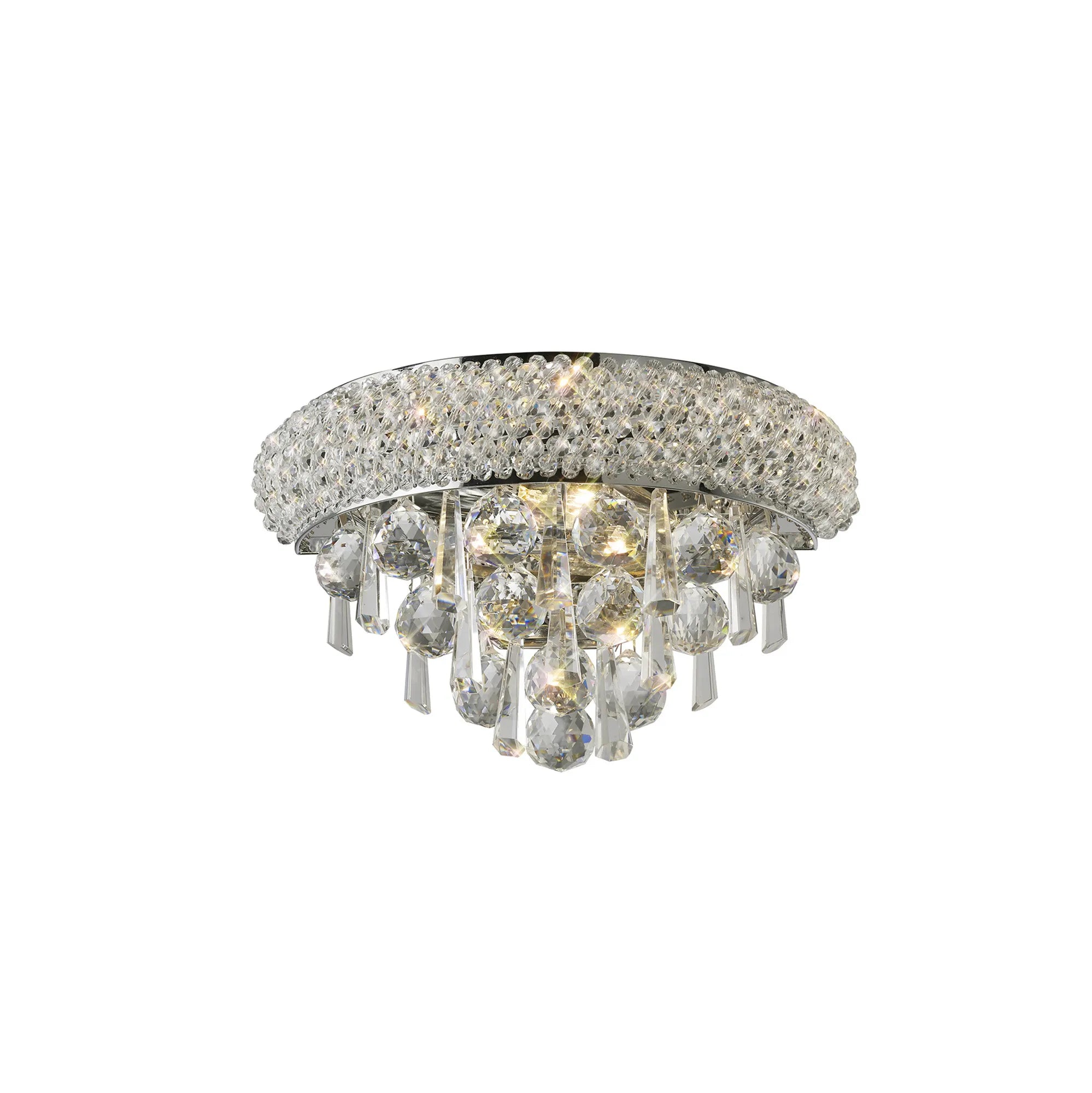Alexandra Wall Lamp Small 2 Light E14 Gold/Polished Chrome