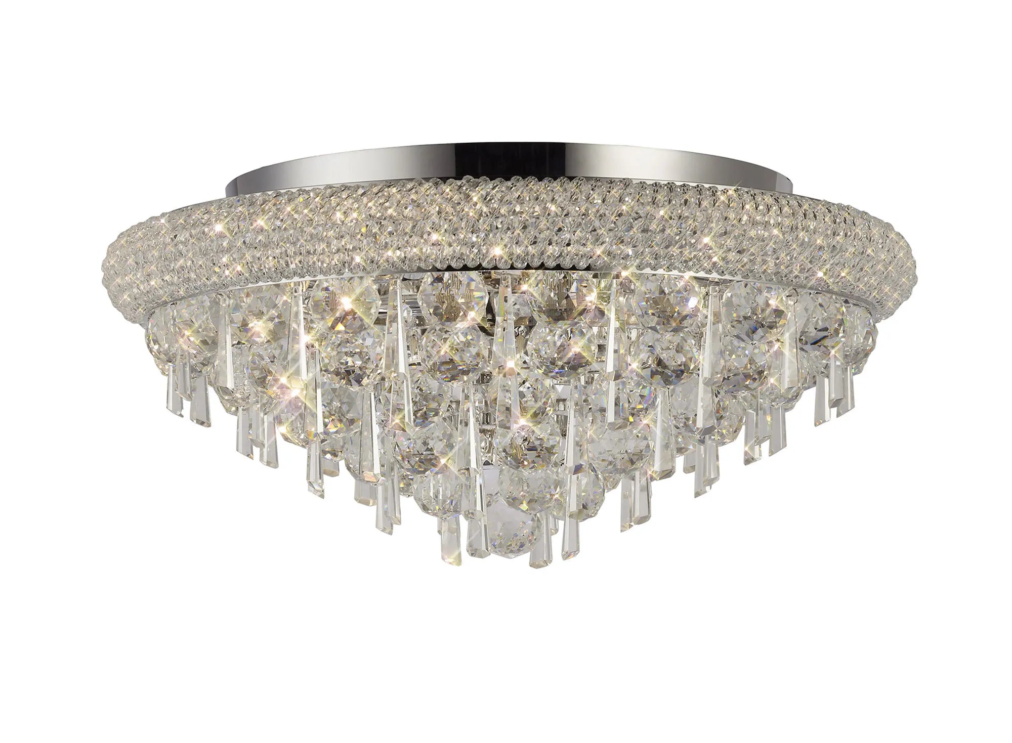 Alexandra Ceiling 6/7/9/16/18 Light E14 Gold/Polished Chrome