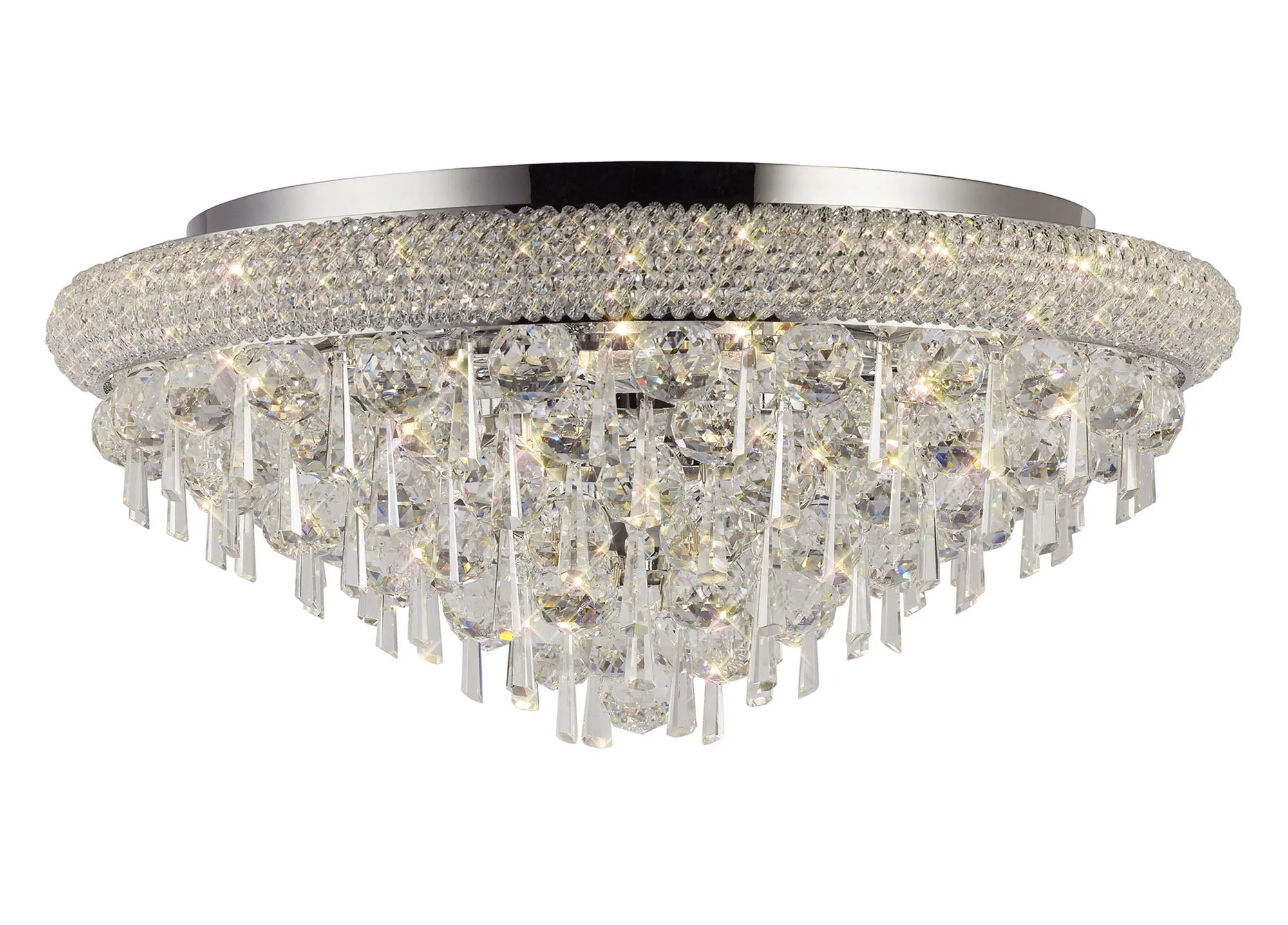 Alexandra Ceiling 6/7/9/16/18 Light E14 Gold/Polished Chrome