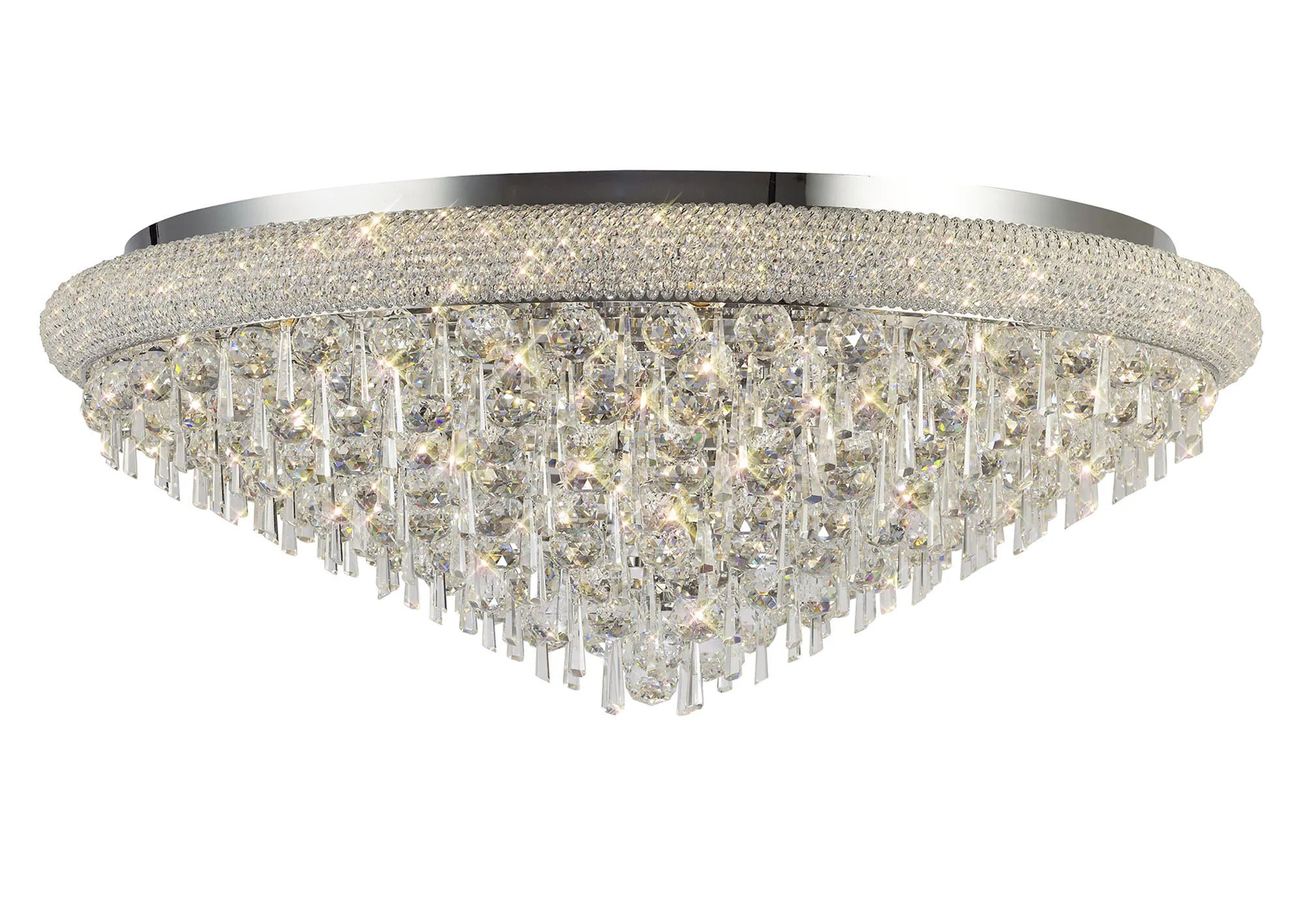 Alexandra Ceiling 6/7/9/16/18 Light E14 Gold/Polished Chrome