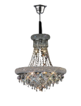 Alexandra 9/13Lt Crystal Ceiling Light - Chrome/Gold