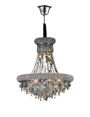 Alexandra 9/13Lt Crystal Ceiling Light - Chrome/Gold