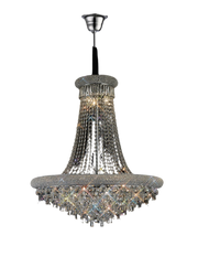 Alexandra 18/20Lt Crystal Ceiling Light - Chrome/Gold