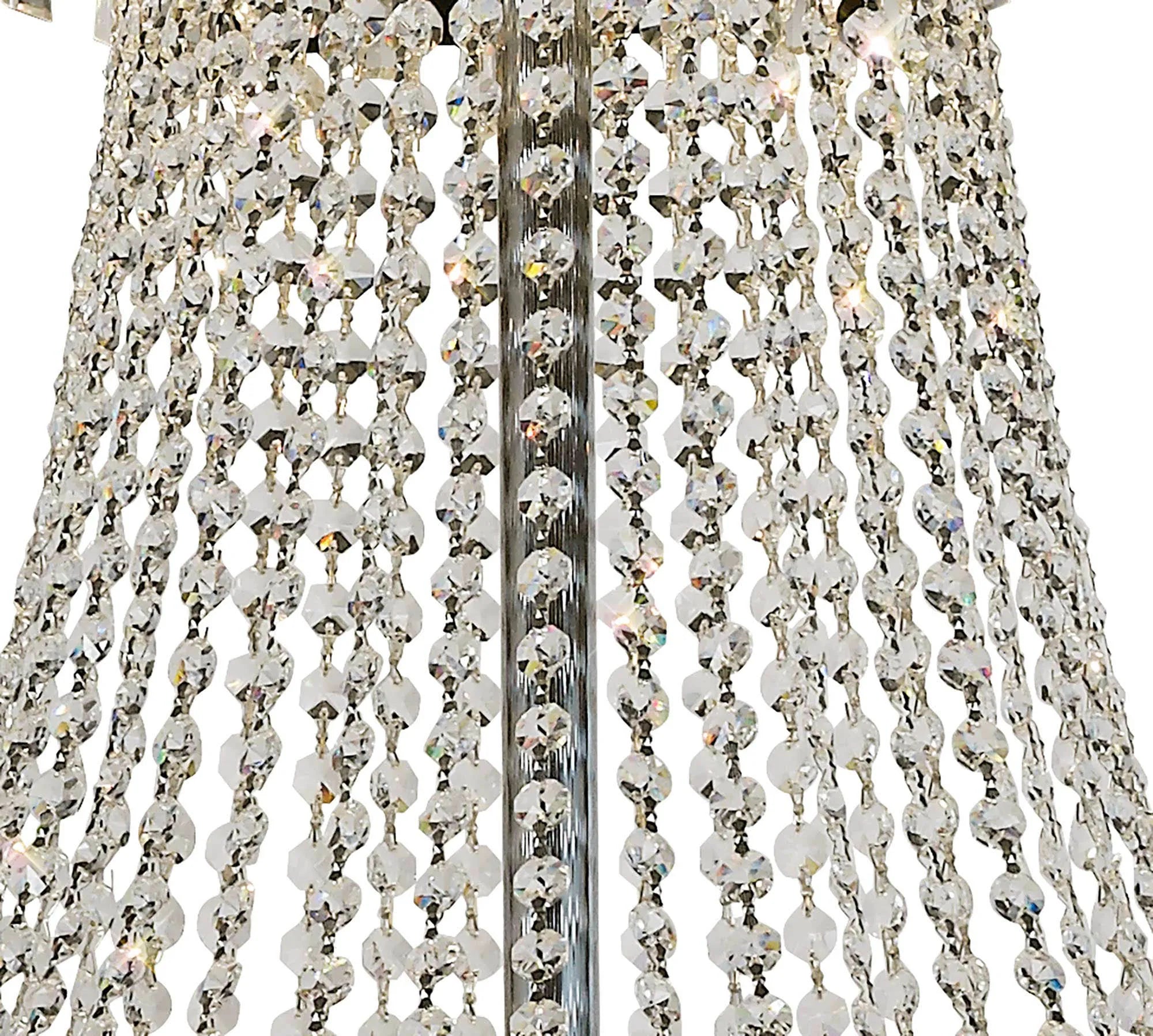 Alexandra Pendant 3 Tier 37 Light E14 Gold/Polished Chrome