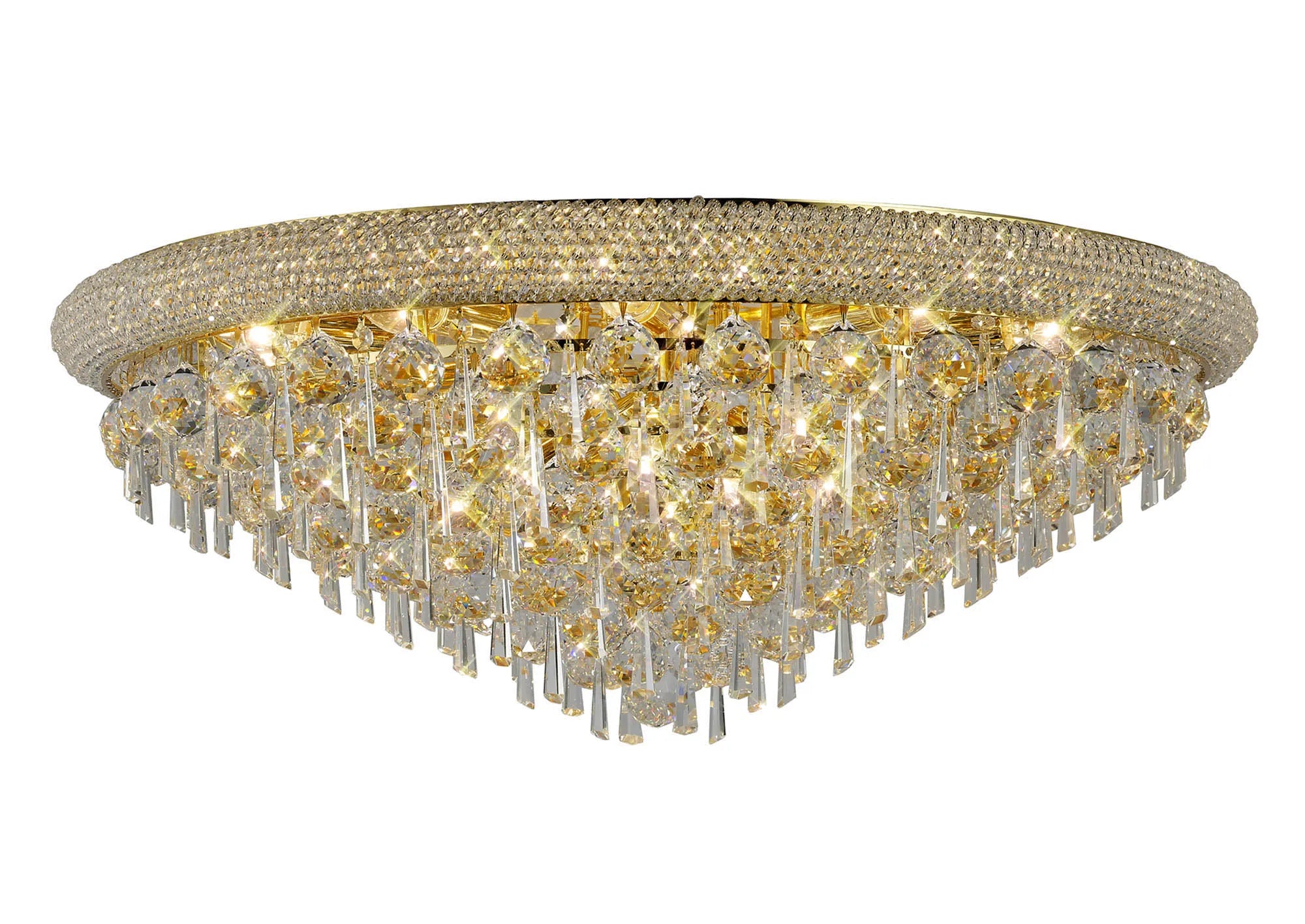 Alexandra Ceiling 6/7/9/16/18 Light E14 Gold/Polished Chrome