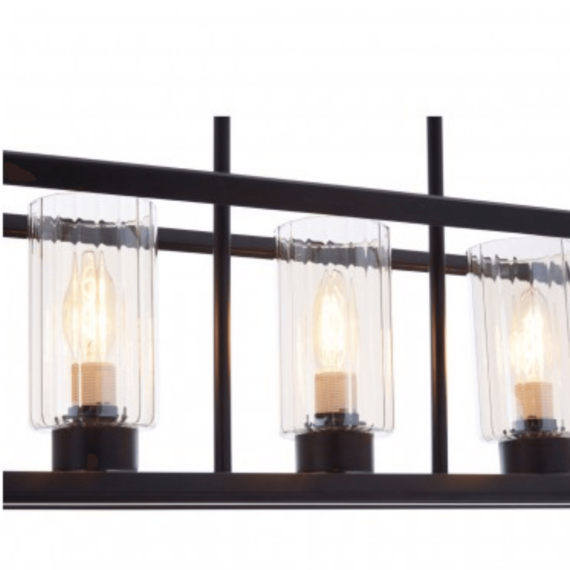 Aliko 5 Bulb Matte Black Pendant Lamp - Cusack Lighting