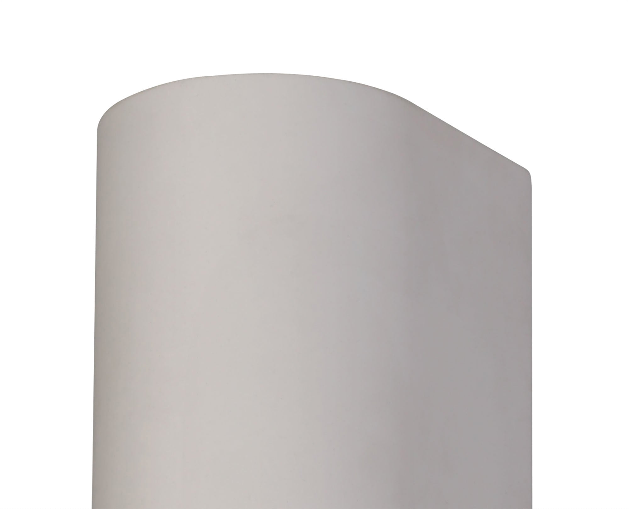 Alina Rectangular/Cylinder Up & Down Wall Lamp, 2 x GU10, White Paintable Gypsum