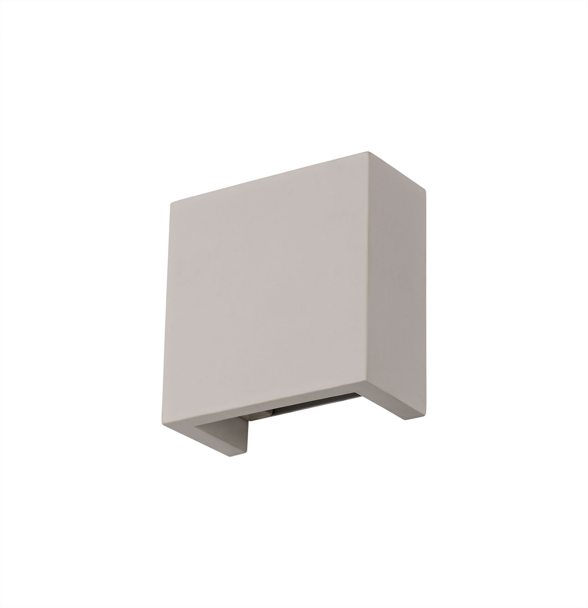 Alina Square Wall Lamp, 6.5W LED, 3000K, 592lm, White Paintable Gypsum, 3yrs Warranty