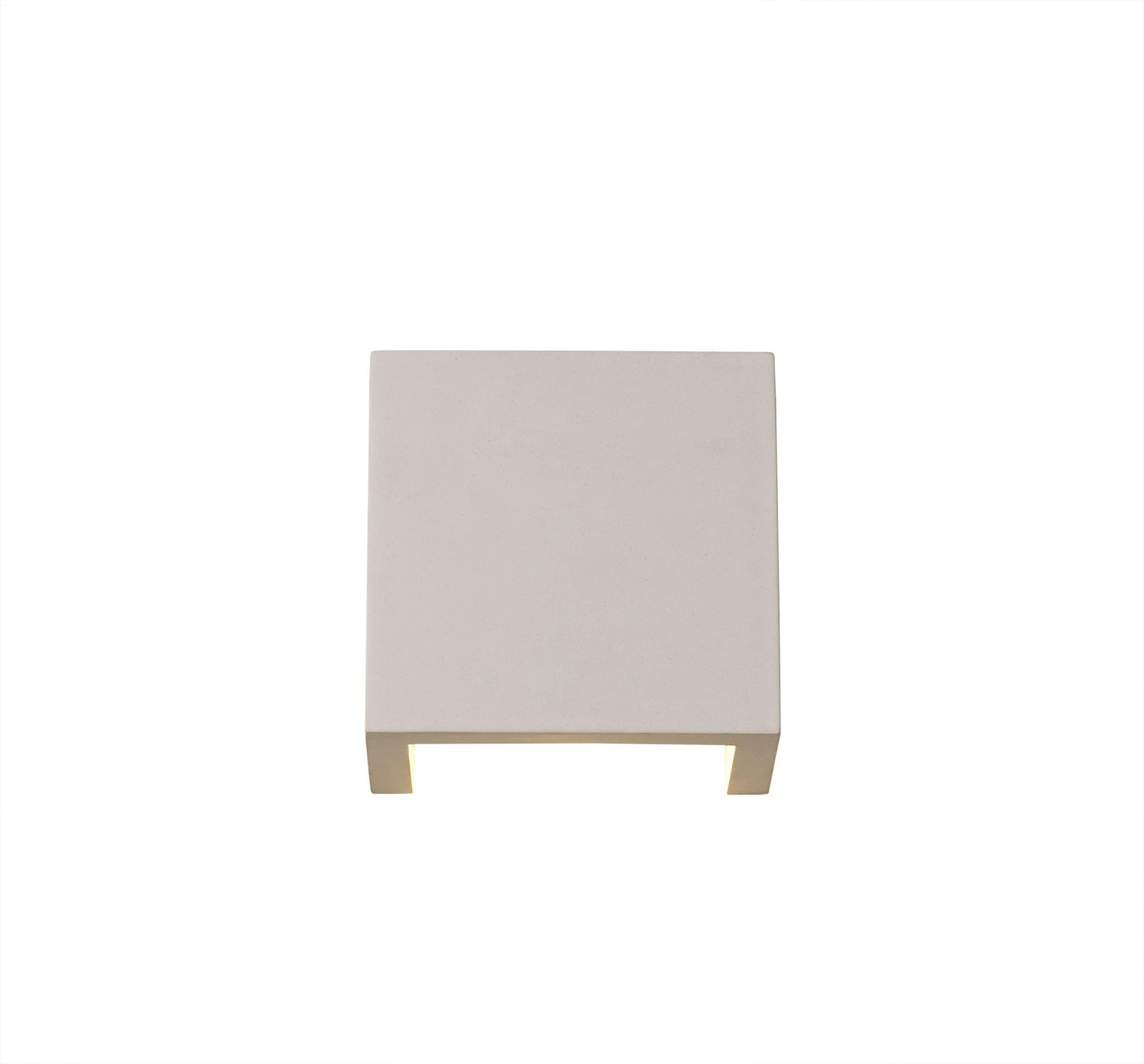 Alina Square Wall Lamp, 6.5W LED, 3000K, 592lm, White Paintable Gypsum, 3yrs Warranty