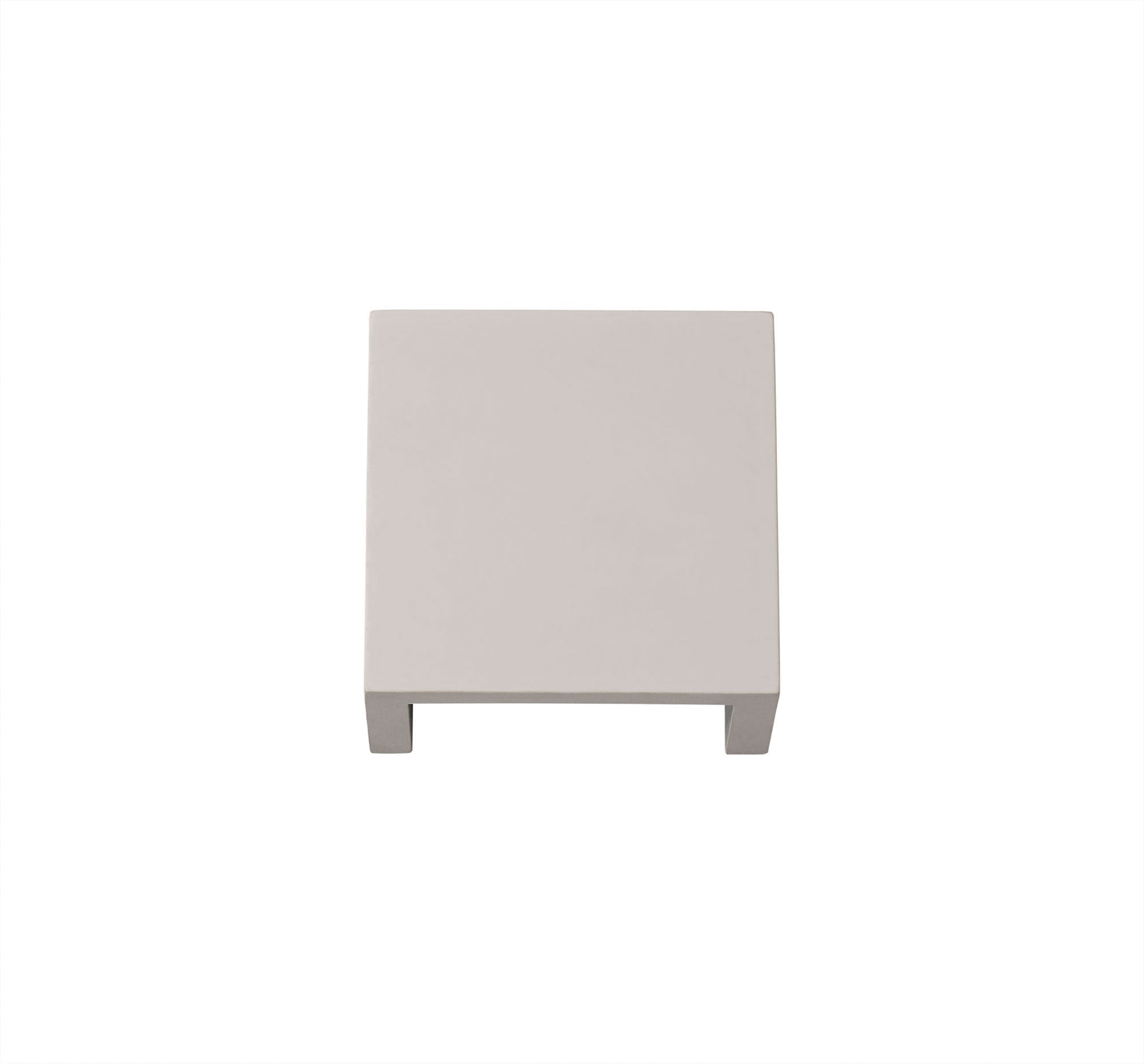 Alina Square Wall Lamp, 6.5W LED, 3000K, 592lm, White Paintable Gypsum, 3yrs Warranty