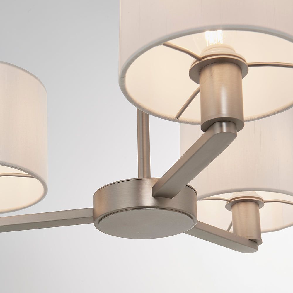 Daley 3/5Lt Centre Ceiling Light - Antique Bronze/Matt Nickel Finish - Cusack Lighting