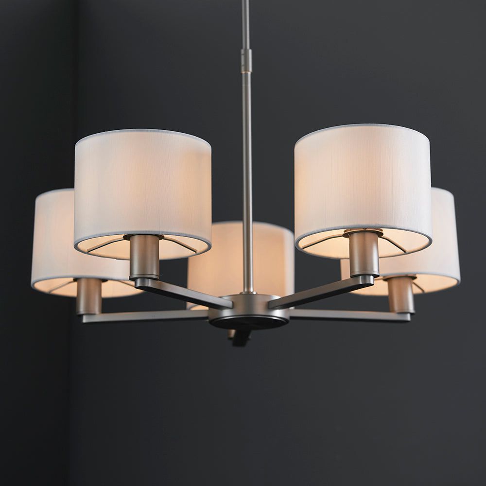 Daley 3/5Lt Centre Ceiling Light - Antique Bronze/Matt Nickel Finish - Cusack Lighting