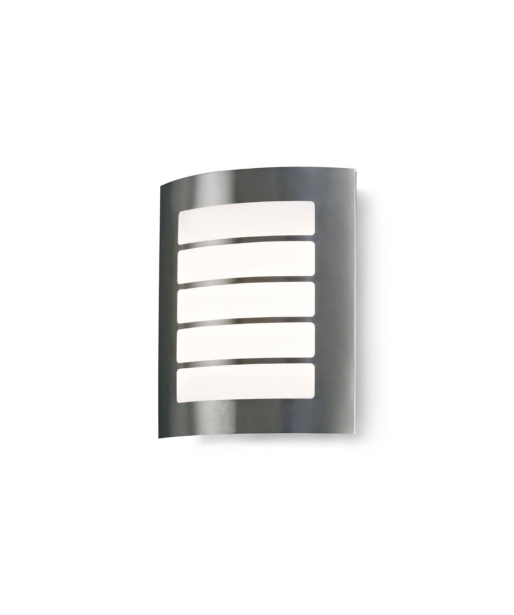 Allegra Flush Wall Lamp With Rectangular/Square Slot Cover, 14W LED IP44, Ext/Interior, 4000K, Stainless Steel/Frosted PC Diffuser, 2yrs Warranty