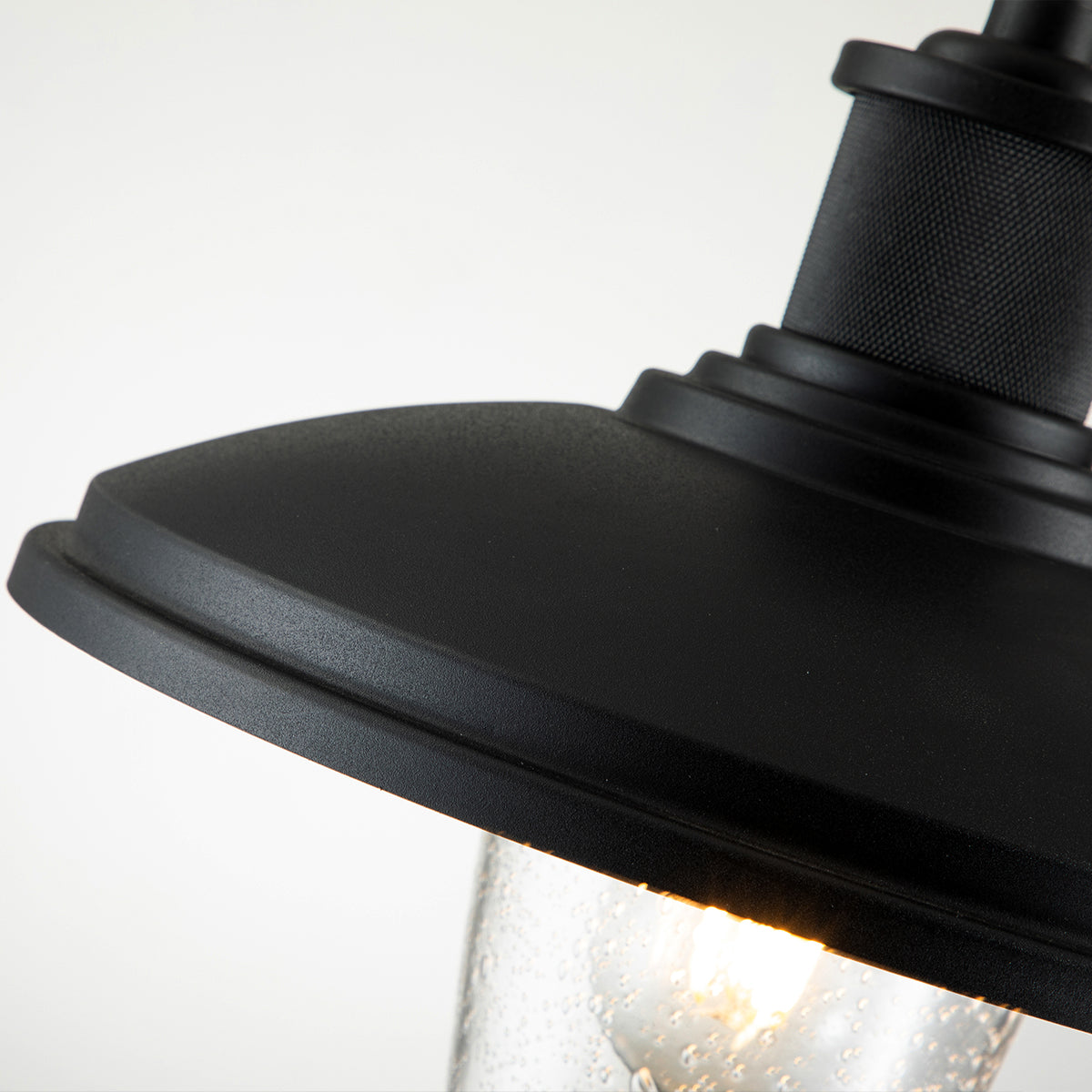 Allenbury Medium Wall Lantern - Textured Black Finish