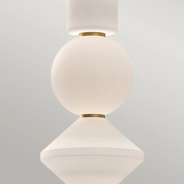 Alora Mood Bijou LED Pendant - Brushed Nickel/ Black / Aged Gold