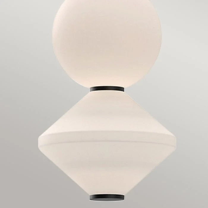 Alora Mood Bijou LED Pendant - Brushed Nickel/ Black / Aged Gold