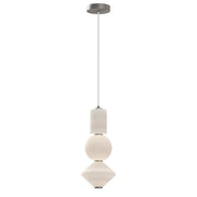 Alora Mood Bijou LED Pendant - Brushed Nickel/ Black / Aged Gold