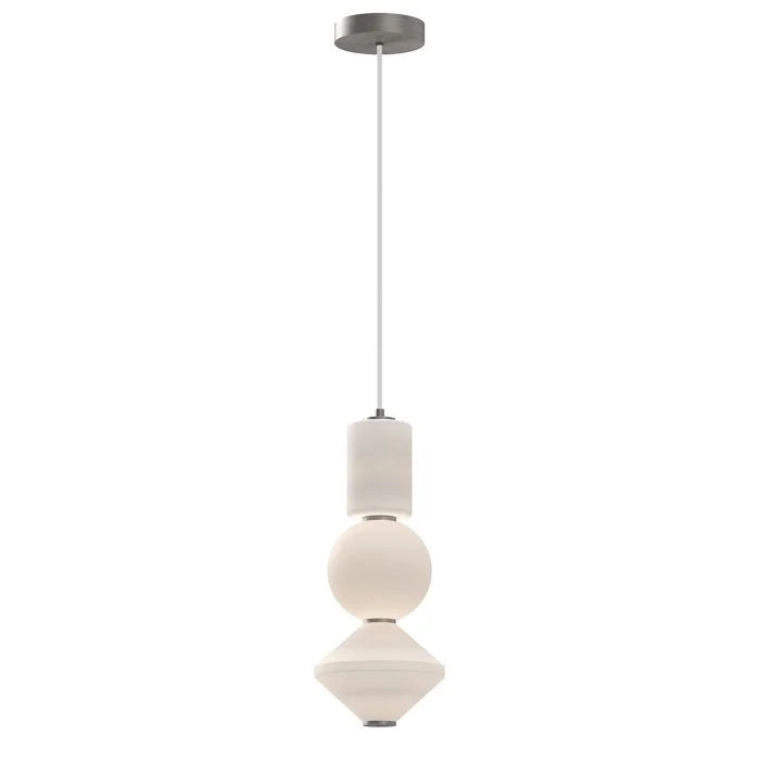 Alora Mood Bijou LED Pendant - Brushed Nickel/ Black / Aged Gold