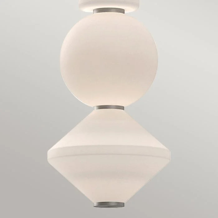 Alora Mood Bijou LED Pendant - Brushed Nickel/ Black / Aged Gold