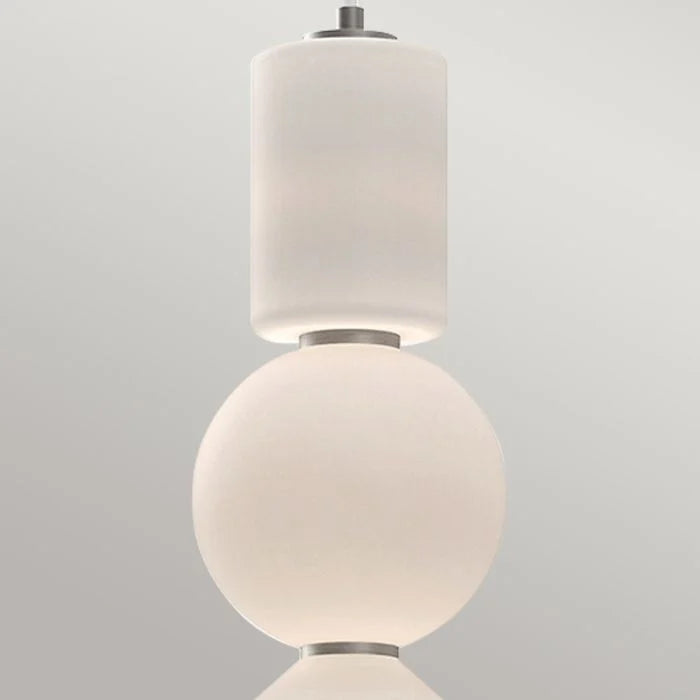Alora Mood Bijou LED Pendant - Brushed Nickel/ Black / Aged Gold