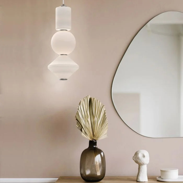 Alora Mood Bijou LED Pendant - Brushed Nickel/ Black / Aged Gold