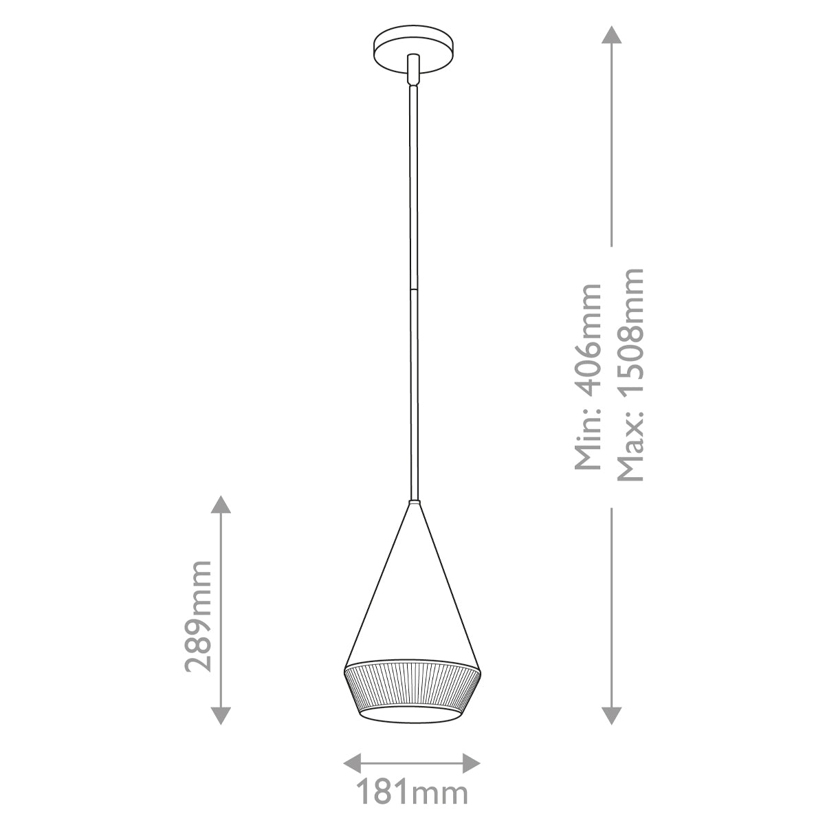 Alora Mood Daphne 1 lt Pendant - E27
