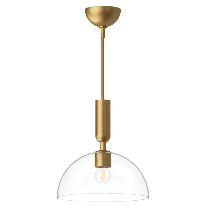 Alora Mood Jude 1 lt Pendant - Brushed Gold/ Matte Black