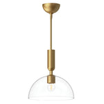 Alora Mood Jude 1 lt Pendant - Brushed Gold/ Matte Black