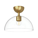 Alora Mood Jude 1 lt Semi Flush Light - Brushed Gold/ Matte Black