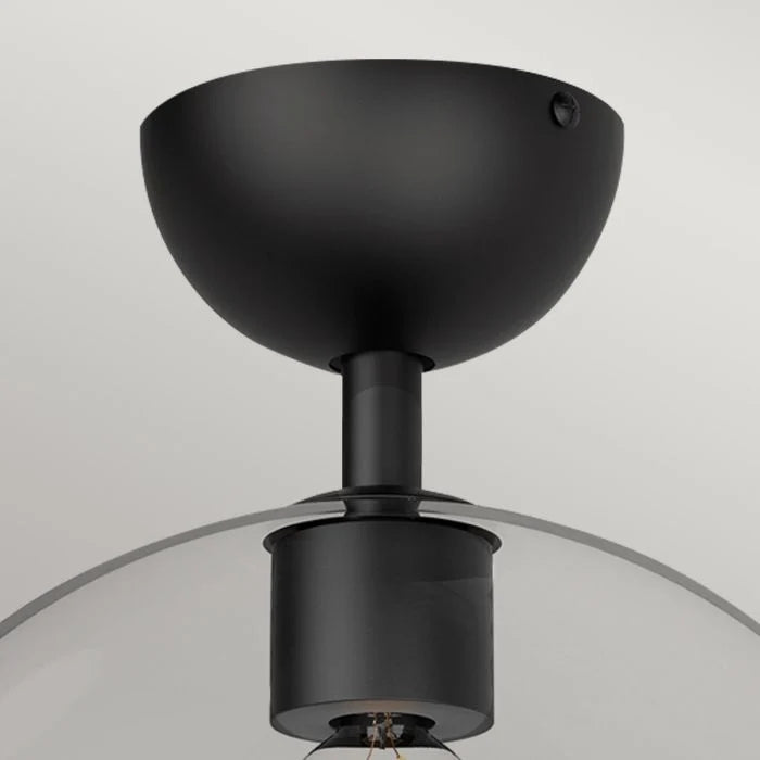 Alora Mood Jude 1 lt Semi Flush Light - Brushed Gold/ Matte Black