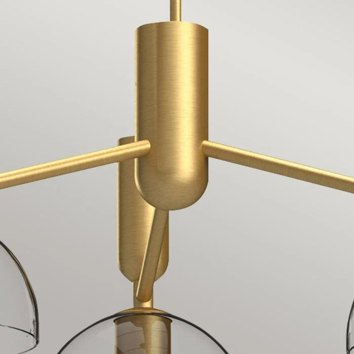 Alora Mood Jude 3 lt Chandelier - Brushed Gold/ Matte Black