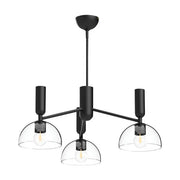 Alora Mood Jude 3 lt Chandelier - Brushed Gold/ Matte Black