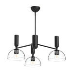 Alora Mood Jude 3 lt Chandelier - Brushed Gold/ Matte Black