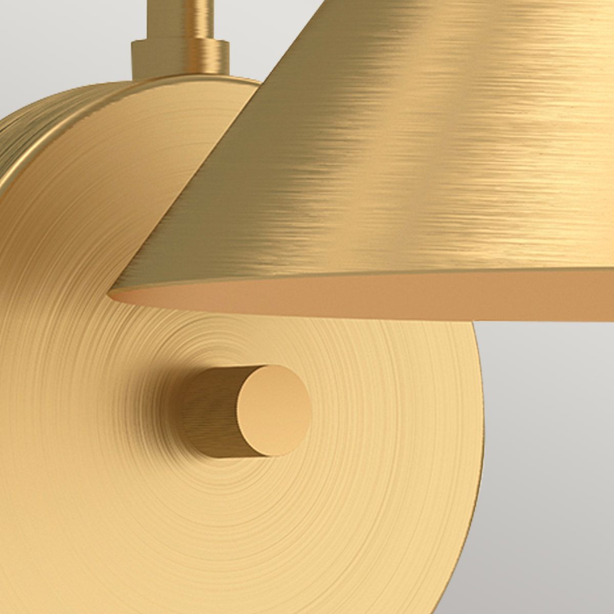 Alora Mood Remyck 1 lt Wall Light  - Brushed Gold/ Matte Black